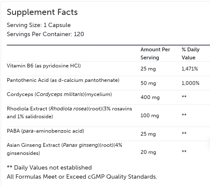 Adrenal Essence 60 Capsules