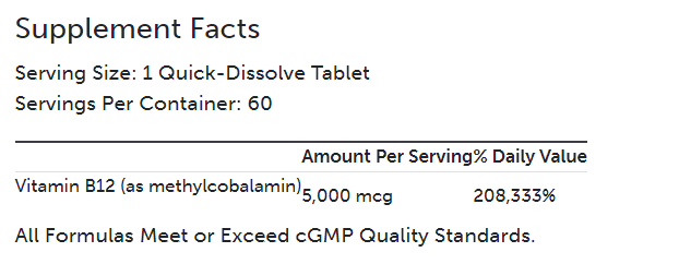 Methylcobalamin 60 Tablet