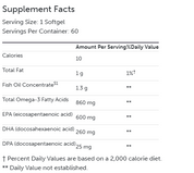 Omega MonoPure 1300 EC 60 Softgels