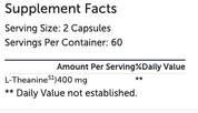 L-Theanine 120 Capsules