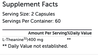 L-Theanine 120 Capsules