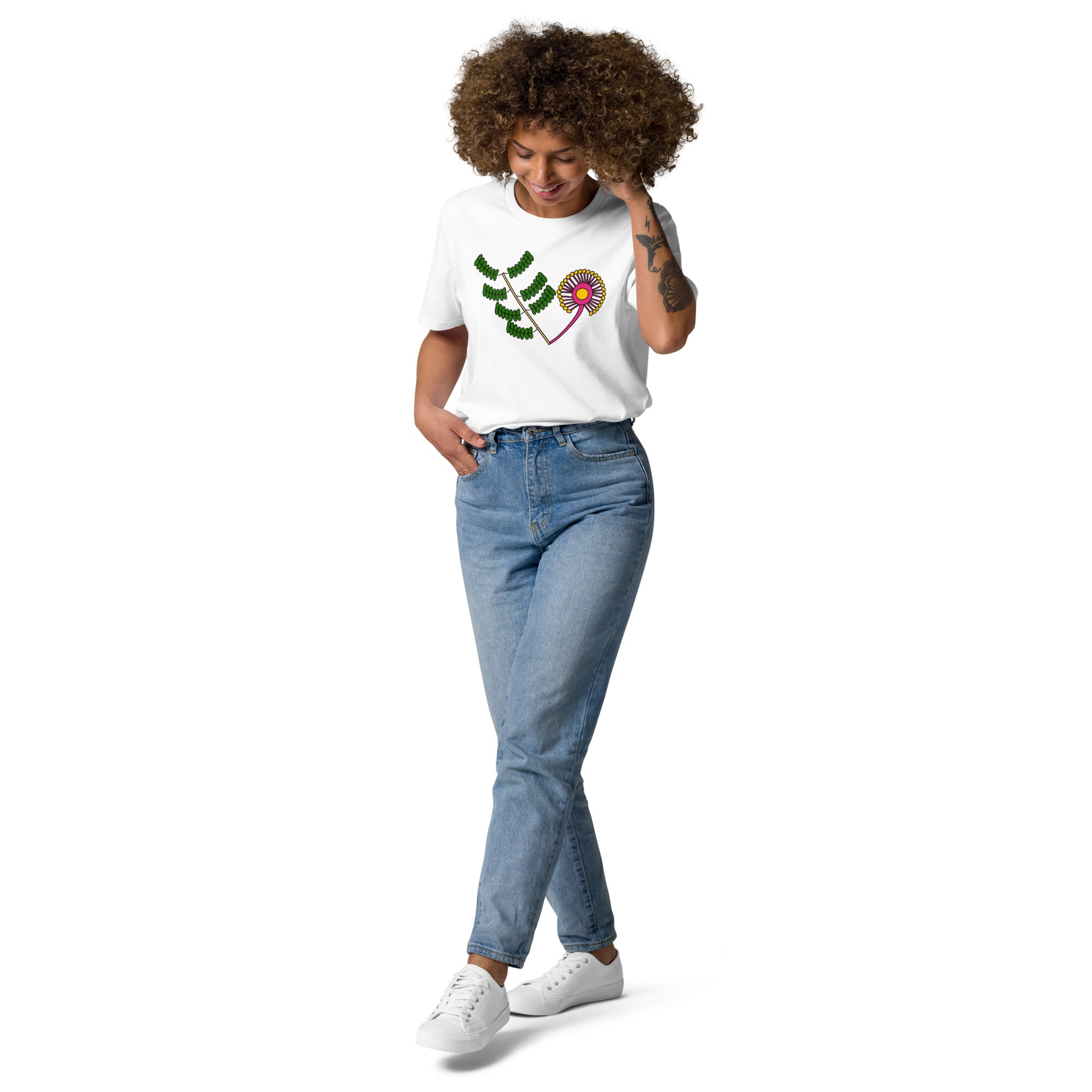 Organic cotton t-shirt - Silk Tree Flower